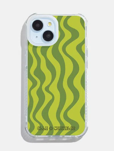 Skinnydip London Ella Chandler X Skinnydip Ziggy Shock I Phone Case In Green