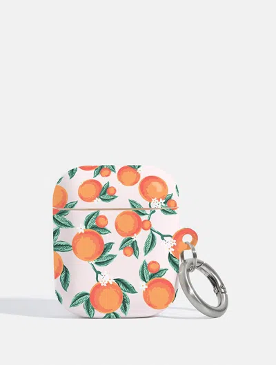 Skinnydip London Floral Orange Air Pods Case In Multi