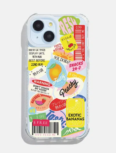 Skinnydip London Fruit Sticker Shock I Phone Case In Multi