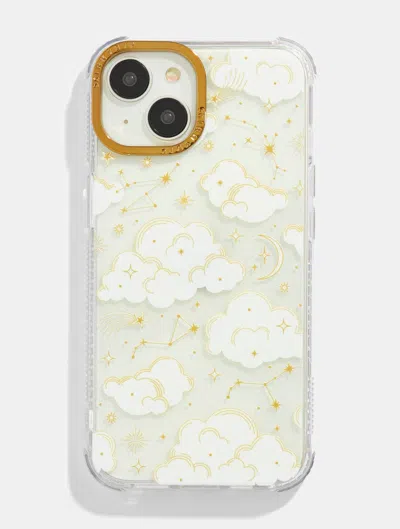 Skinnydip London Gold Celestial Cloud Shock I Phone Case In White