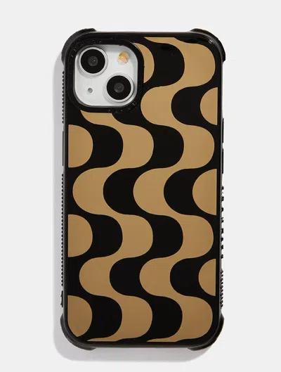 Skinnydip London Gold Waves Shock I Phone Case In Neutral