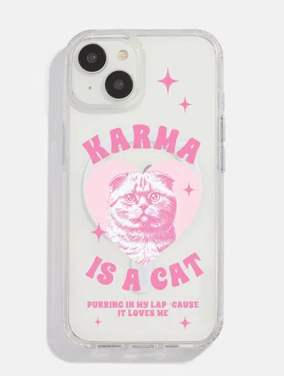Skinnydip London Karma Cat Mag Safe I Phone Case In White