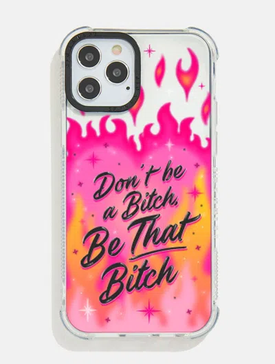 Skinnydip London Kathryn Lucy X Skinnydip Flames Shock Case In Pink