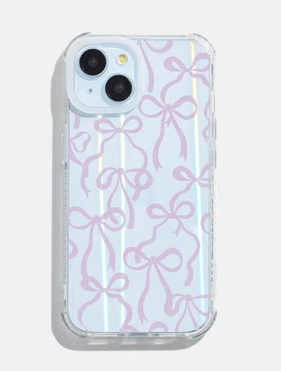 Skinnydip London Lilac Bows Holo Shock I Phone Case In Blue