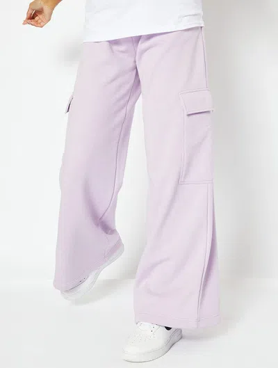 Skinnydip London Lilac Sweat Cargo Pants In Purple