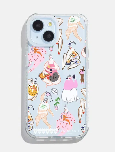 Skinnydip London Limpet X Skinnydip Mood Girls Shock I Phone Case In Blue