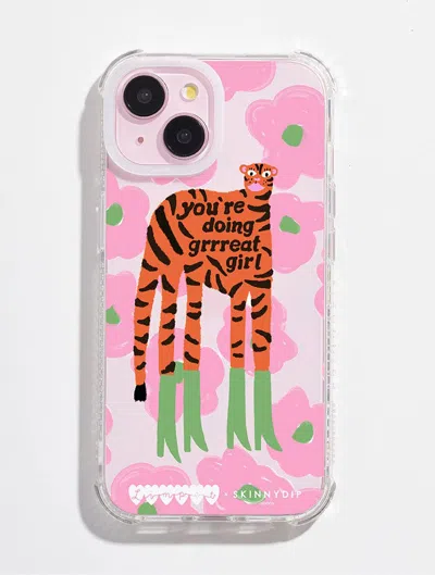 Skinnydip London Limpet X Skinnydip You're Doing Great Girl Shock I Phone Case In Pink