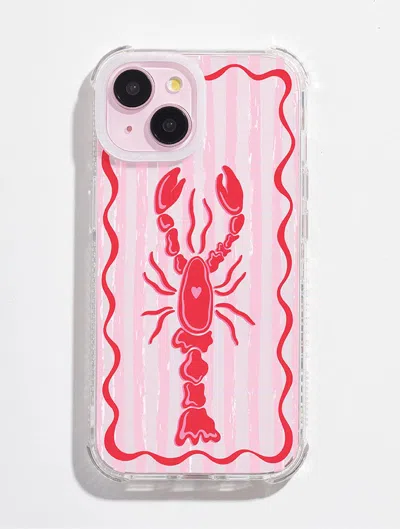 Skinnydip London Lobster Stripe Shock I Phone Case In Pink