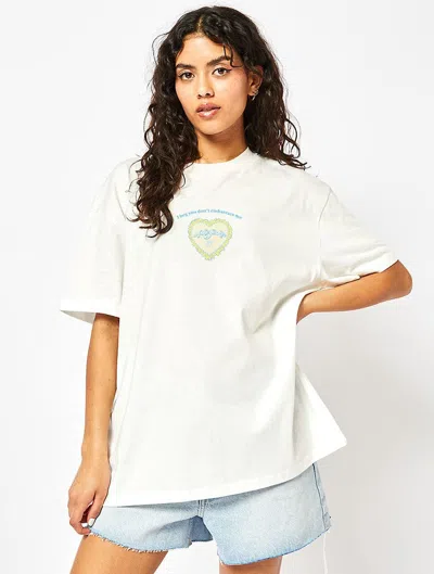 Motherfucker T-shirt In Ecru In White from Skinnydip