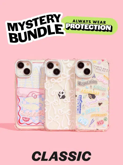 Skinnydip London Mystery Bundle 3 X I Phone Case In Pink