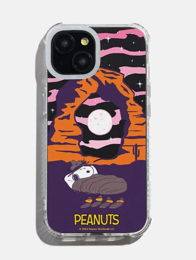 Skinnydip London Peanuts X Skinnydip Snoopy Camping Shock I Phone Case In Blue