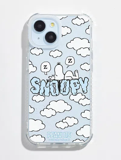 Skinnydip London Peanuts X Skinnydip Snoopy Clouds Repeat Shock I Phone Case In Blue