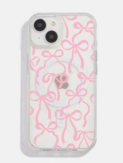 Skinnydip London Pink Bows Mag Safe I Phone Case In Multi