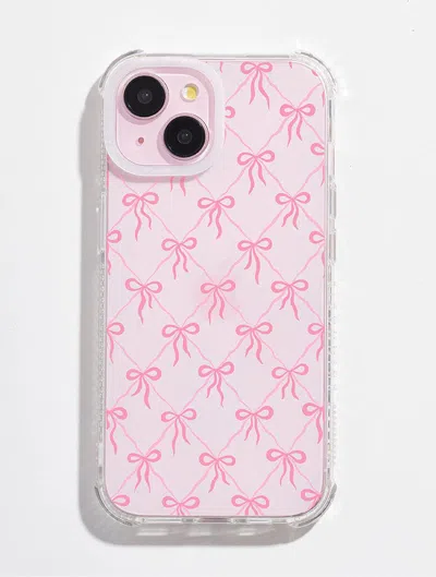 Skinnydip London Quilted Bow Pink Shock I Phone Case