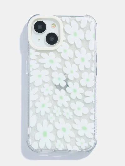 Skinnydip London Sage & White Warped Daisy Shock I Phone Case In Blue