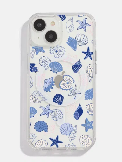 Skinnydip London Sea Shells Mag Safe I Phone Case In Blue