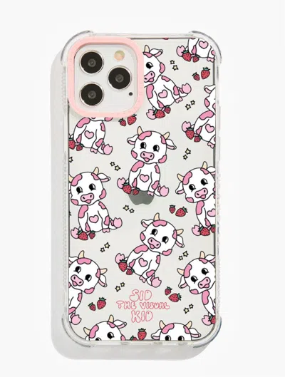 Skinnydip London Sid The Visual Kid X Skinnydip Strawberry Cow Shock I Phone Case In White