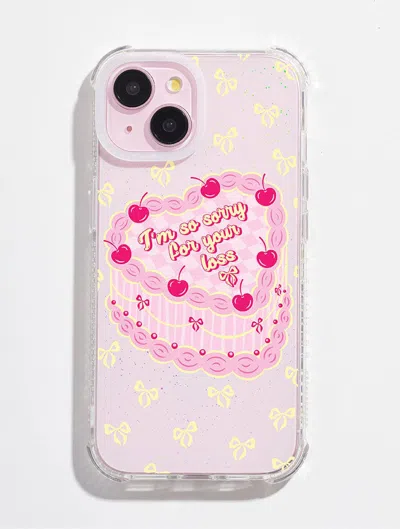 Skinnydip London So Sorry For Your Loss Shock I Phone Case In Pink