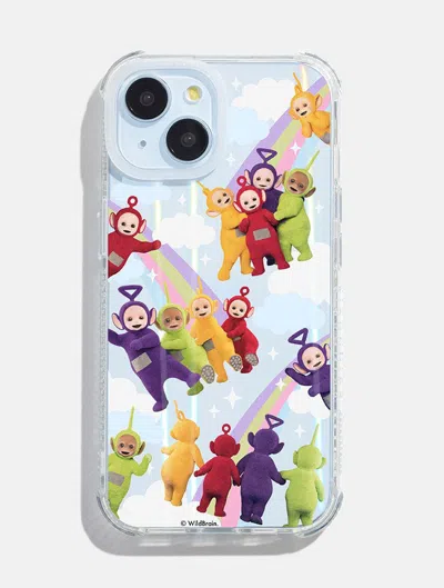 Skinnydip London Teletubbies X Skinnydip Rainbow Cloud Shock I Phone Case In Blue