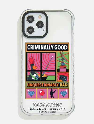 Skinnydip London Wallace & Gromit X Skinnydip Criminally Good Shock I Phone Case In Multi