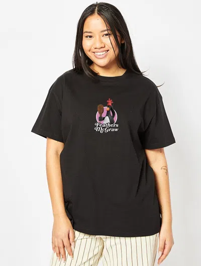 Wallace & Gromit X Skinnydip Feathers Mc Graw T-shirt In Black from Skinnydip