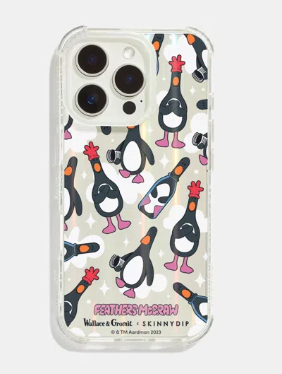 Skinnydip London Wallace & Gromit X Skinnydip Feathers Shock I Phone Case In White