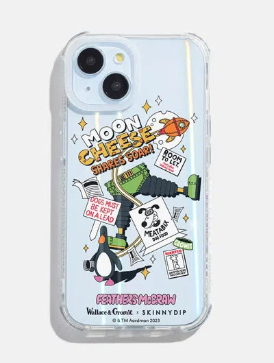 Skinnydip London Wallace & Gromit X Skinnydip Moon Cheese Shock I Phone Case In Blue
