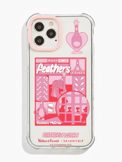 Skinnydip London Wallace & Gromit X Skinnydip What Feathers It Takes Shock I Phone Case In Multi