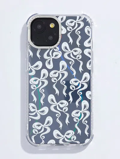 Skinnydip London White Bow Swirl Shock I Phone Case In Blue