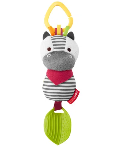 Skip Hop Bandana Buddies Chime & Teethe Baby Toy In Zebra
