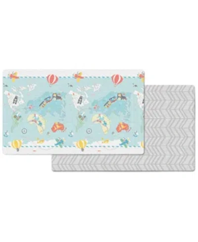 Skip Hop Babies' Doubleplay Reversible Playmat In Blue