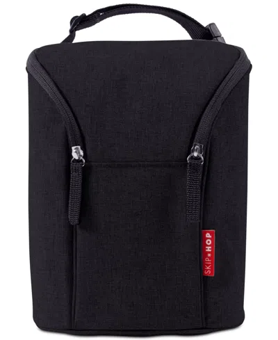 Skip Hop Babies' Grab & Go Double Bottle Bag In Black