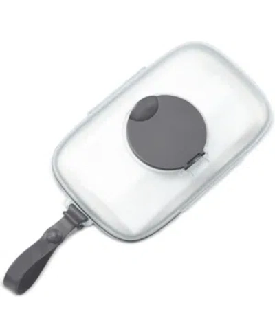 Skip Hop Babies' Grab And Go Snug Seal Wipes Translucent Case In Grey