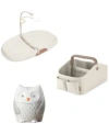 Skip Hop Moonlight Melodies Owl Nightlight Soother Nursery Style Light Up Diaper Caddy Nursery Style Wipe Cle In Oat