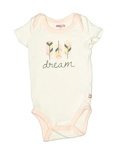 Pre-owned Skip Hop Babies' Short Sleeve Onesie In Ivory