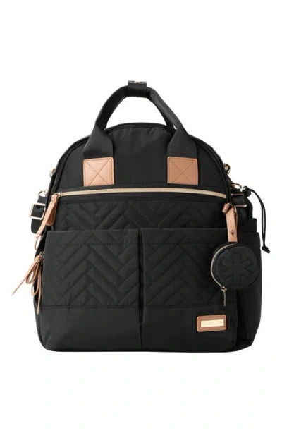 Skip Hop Kids'  Suite 6-in-1 Diaper Backpack Set In Black