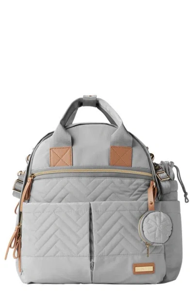 Skip Hop Kids'  Suite 6-in-1 Diaper Backpack Set In Gray