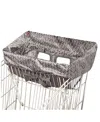 Skip Hop Take Cover Baby Shopping Cart Cover In Patterned Grey