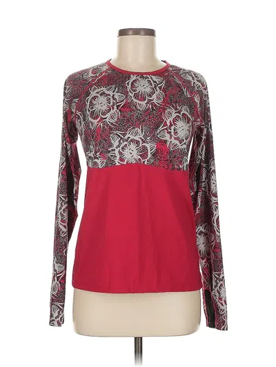 Pre-owned Skirt Sports Long Sleeve T-shirt In Red