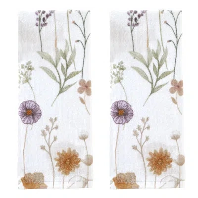 Skl Home 100% Cotton Hand Towel In Ivory