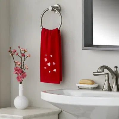 Skl Home 100% Cotton Hand Towel In Ivory