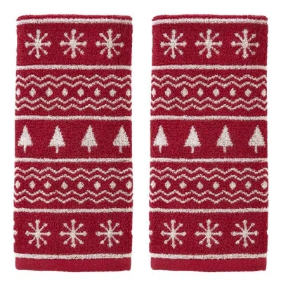 Skl Home 2 - Piece 100% Cotton Hand Towel Same-size Set Guest Room Case Pack