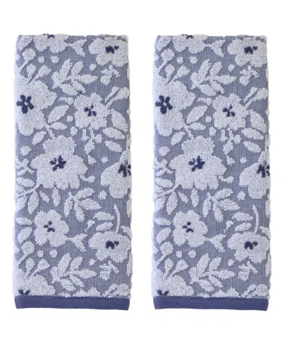 Skl Home Floral Jacquard 2-pc. Hand Towel Set In Purple