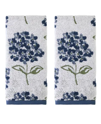 Skl Home Hydrangea Jacquard 2-pc. Hand Towel Set In Multi