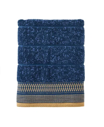 Skl Home Juxtapose Cotton Bath Towel, 50" X 27" In Ink