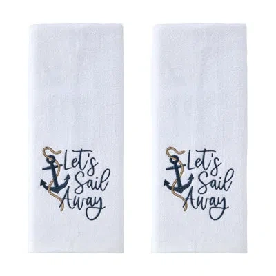 Skl Home Lets Sail Away Emb Hand-white