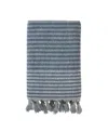 Skl Home Long Borough Turkish Cotton Bath Towel, 54" X 28" In Denim Blue