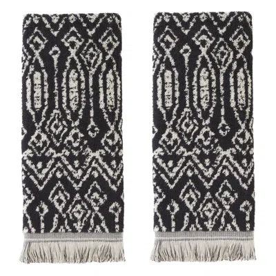 Skl Home Nador 2 - Piece 100% Cotton Hand Towel Same-size Set Guest Room Case Pack