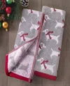 Skl Home Scarf Dachshunds Cotton 2 Piece Hand Towel, 16" X 25" In Gray
