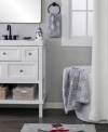 Skl Home Scattered Snowflake Jacquard Cotton Bath Towels In Gray